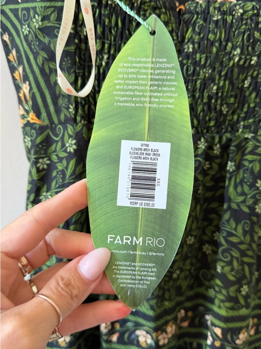 FARM Rio Flowers Arch Back Sleeveless Maxi Sundress - Picture 6 of 7